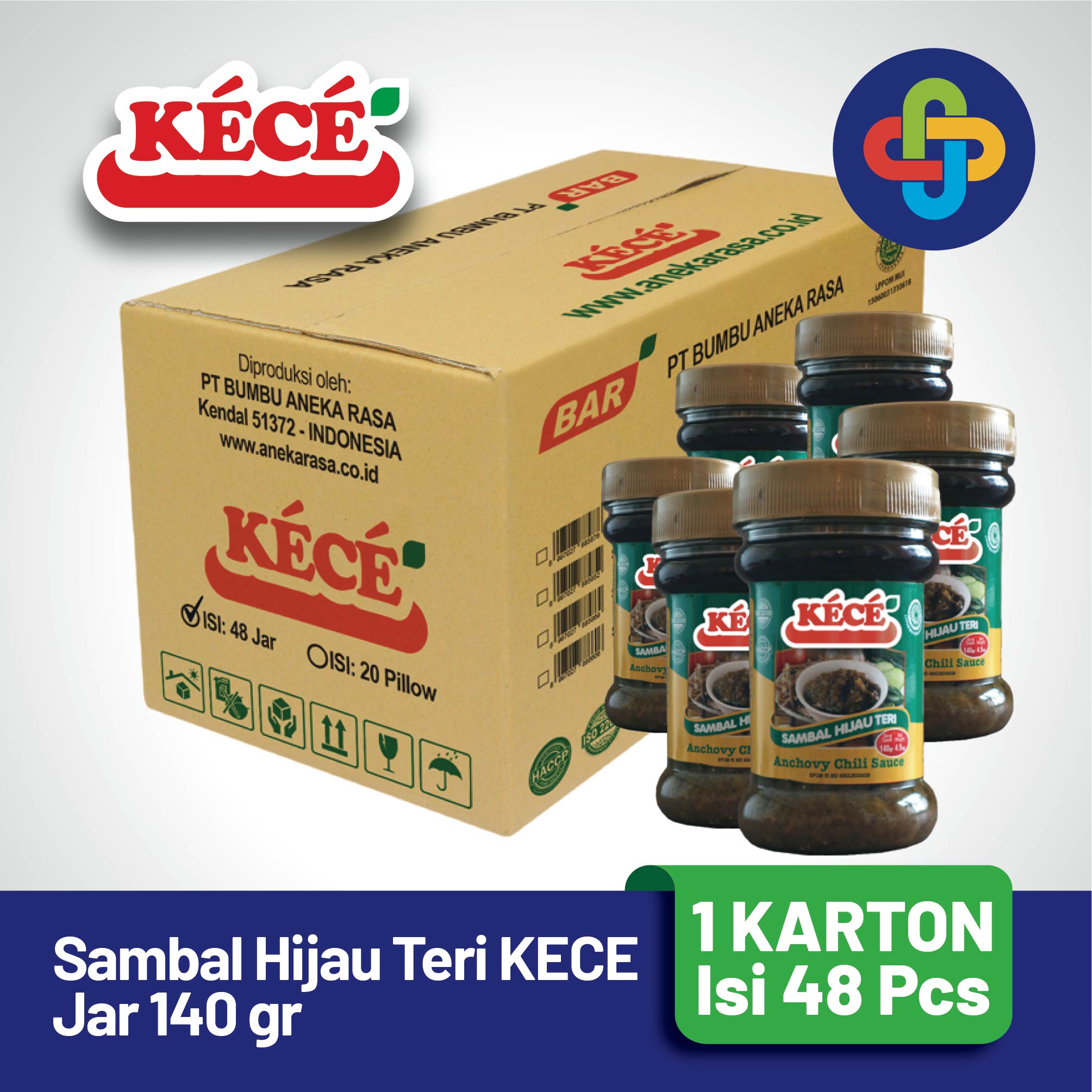 Sambal Hijau Teri KECE Jar 140 gr